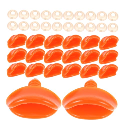 minkissy 40 Stück Teiliges DIY Entenschnabel Set Kunststoff Entenschnabel Zubehör für Puppenherstellung Ersatzteile für Kuscheltiere Einfache Montage und Sichere Verarbeitung von minkissy