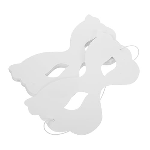 minkissy 40 Stück Weiße aus Stabilem Papier Bemalbare Halbe Gesichtsmasken mit Elastischem Band Leicht und Komfortabel für Karneval Halloween Kostümparty und Kreativaktivitäten minkissy 40 Stück Weiße aus Stabilem Papier Bemalbare Halbe Gesichtsmasken mit Elastischem Band Leicht und Komfortabel für Karneval Halloween Kostümparty und Kreativaktivitäten von minkissy