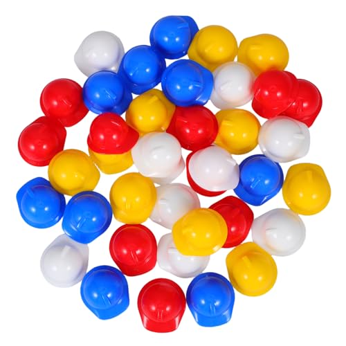 minkissy 40Stücke Sicherheitshelme Multifunktionale Hüte für Dekoration Party Kuchen Weinflaschen und Haustiere von minkissy