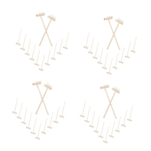 minkissy 48 Stck. Teiliges Zen Sand Rechen Set aus Natürlichem Bambus Mini Meditationswerkzeug für Sandtisch Dekoration Stressabbauend Praktisch und Kindgerecht von minkissy