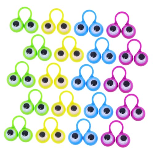 minkissy 48 Stück Teiliges Bunte Finger Spielzeuge mit Großen Augen Interaktive Spielzeuge zur Kreativen Lernens und Geeignet für Kindergarten Schule und Eltern Junge Mädchen Bindung von minkissy