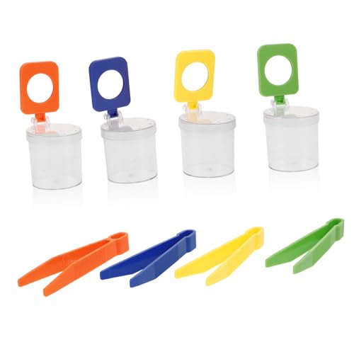 minkissy 4Stücke Teiliges Insektenbeobachtungsset für Transparente Lupe mit Behälter und Pinzette für Naturerkundung und Entdeckerspielzeug für Jungen und Mädchen minkissy 4Stücke Teiliges Insektenbeobachtungsset für Transparente Lupe mit Behälter und Pinzette für Naturerkundung und Entdeckerspielzeug für Jungen und Mädchen von minkissy