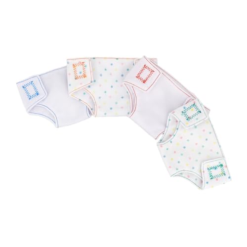 minkissy 4Stücke Teiliges Puppenwindeln für Babypuppen Wiederverwendbar Verstellbar Waschbar Kreatives für Puppenaccessoires für Fantasievolles minkissy 4Stücke Teiliges Puppenwindeln für Babypuppen Wiederverwendbar Verstellbar Waschbar Kreatives für Puppenaccessoires für Fantasievolles von minkissy