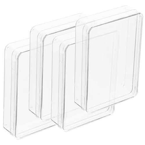 minkissy 4Stücke Transparente Plastik Spielkartenboxen für Poker Gaming Kartenhalter für Standard Pokergröße Kompakte Aufbewahrungslösung für Karten Perlen und Münzen Langlebiges von minkissy