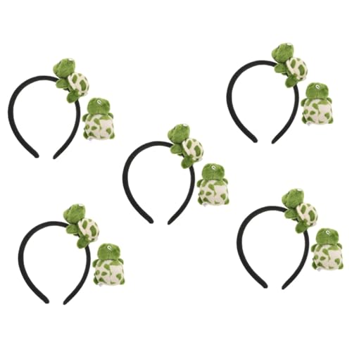 minkissy 5 Sätze Feiertagsstirnbänder für Frauen Schildkröten-Kopfbedeckung Haarschmuck für Schildkröten Party Kostüm Halloween Haarzubehör Schildkrötenstirnband Stoff Green minkissy 5 Sätze Feiertagsstirnbänder für Frauen Schildkröten-Kopfbedeckung Haarschmuck für Schildkröten Party Kostüm Halloween Haarzubehör Schildkrötenstirnband Stoff Green von minkissy