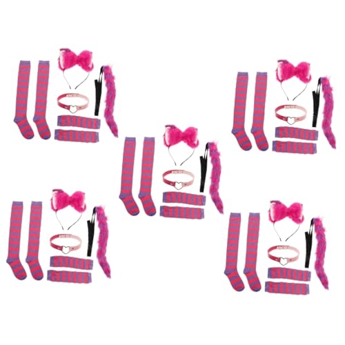 minkissy 5 Sets Katzenohren Stirnband Kostüm Tag Weiches Kleid Karnevalszubehör Mädchen Katzenohren Süße Katze Cosplay Requisiten Cosplay Zubehör Cosplay Kit Cosplay Cosplay minkissy 5 Sets Katzenohren Stirnband Kostüm Tag Weiches Kleid Karnevalszubehör Mädchen Katzenohren Süße Katze Cosplay Requisiten Cosplay Zubehör Cosplay Kit Cosplay Cosplay von minkissy
