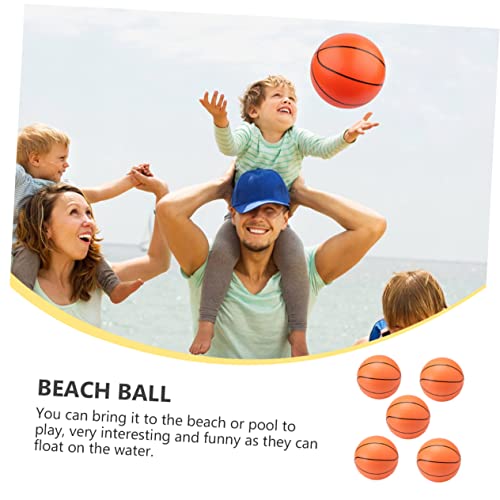 minkissy 5 Stück Aufblasbare Strandbälle PVC Spielball für Strand Pool Indoor Outdoor Sicherer Badespaß und Koordinationstraining für Jungen Mädchen von minkissy