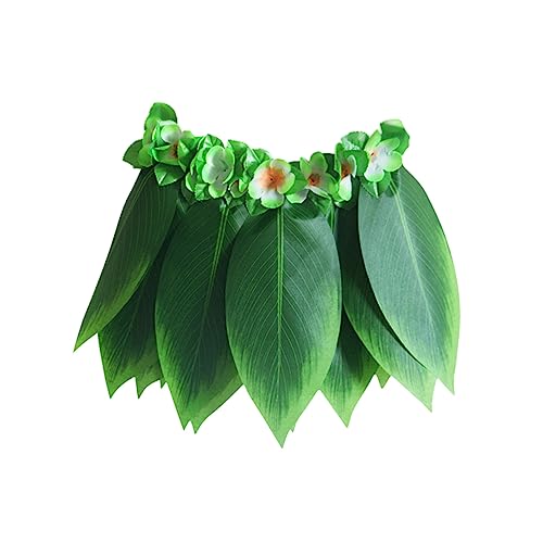 minkissy 5 Stück Blattrockanzug tropische Themenparty Geburtstagsparty Rock Luau-Partyzubehör Palmenblätter Luau-Kostüm hawaiianisches Partykostüm Hawaii Kostüm für Mädchen von minkissy