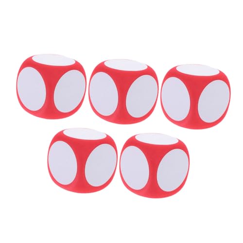minkissy 5 Stück DIY Runde Schaumstoffwürfel Beschreibbare Würfel für Spiele Unterricht und Partys Leise und Tragbar für Kreative Projekte und Lehrmittel minkissy 5 Stück DIY Runde Schaumstoffwürfel Beschreibbare Würfel für Spiele Unterricht und Partys Leise und Tragbar für Kreative Projekte und Lehrmittel von minkissy