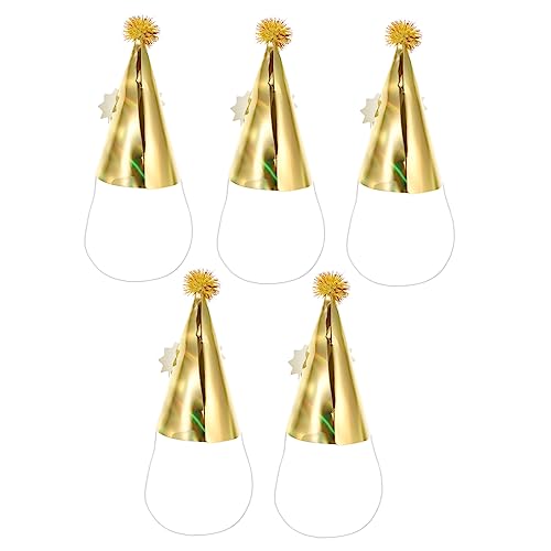 minkissy 5 Stück Geburtstagsparty Hüte mit Bunten Haarbällen Papier Partyhüte für Kreative Geburtstagsdeko Partyzubehör für Unvergessliche Feiern minkissy 5 Stück Geburtstagsparty Hüte mit Bunten Haarbällen Papier Partyhüte für Kreative Geburtstagsdeko Partyzubehör für Unvergessliche Feiern von minkissy