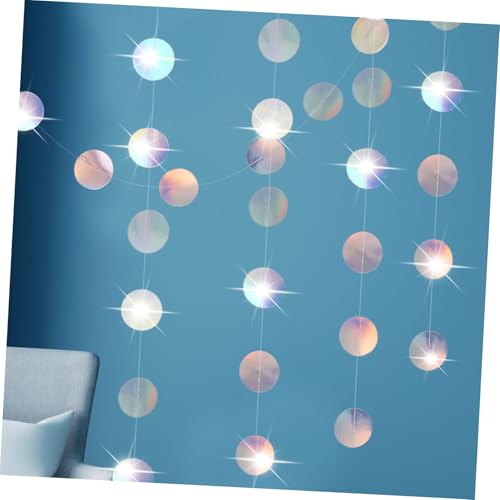 minkissy 5 Stück Iridescent Dot Girlanden Disco Streamer Dekorationen Hängende Kreise für Geburtstagsfeiern Hochzeiten Partys Wiederverwendbare und Auffällige Party Deko minkissy 5 Stück Iridescent Dot Girlanden Disco Streamer Dekorationen Hängende Kreise für Geburtstagsfeiern Hochzeiten Partys Wiederverwendbare und Auffällige Party Deko von minkissy