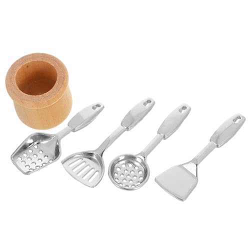 minkissy 5 Stück Maßstab Metall Küchenutensilien mit Eimer für Rollenspiele und Mikro Szene Dekoration Sammler von minkissy
