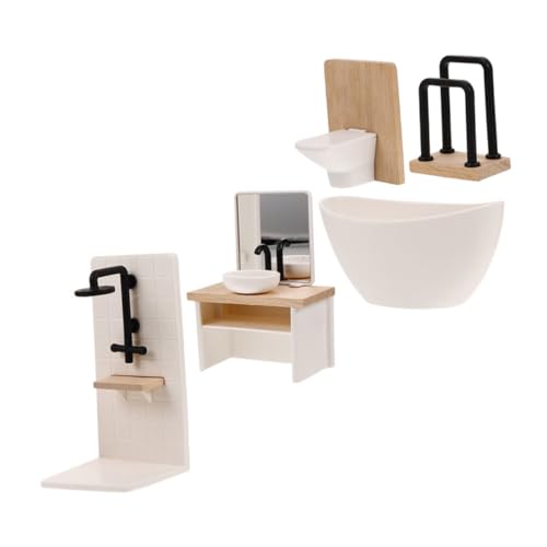 minkissy 5stücke Miniaturbadewanne Für Puppenhaus Badezimmermöbelset Im Maßstab Inklusive Mini-waschbecken Toilette Und Duschraum Winzige Dekoration Für Puppenhauszubehör minkissy 5stücke Miniaturbadewanne Für Puppenhaus Badezimmermöbelset Im Maßstab Inklusive Mini-waschbecken Toilette Und Duschraum Winzige Dekoration Für Puppenhauszubehör von minkissy