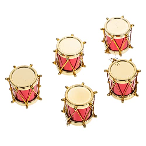 minkissy 5 Stück Miniatur Schlagzeug Modell Teiliges Set Puppenhaus Dekoration Musikinstrument Zubehör für Miniatur Szenen und Fotorequisiten von minkissy