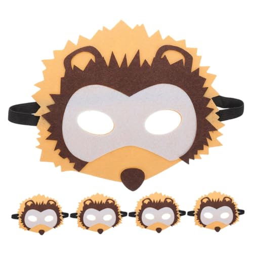 minkissy 5 Stück Teiliges Cartoon Tiermasken Cosplay Masken mit Elastischem Band für Halloween Karneval Bühne Tierparty Zubehör Wiederverwendbar von minkissy