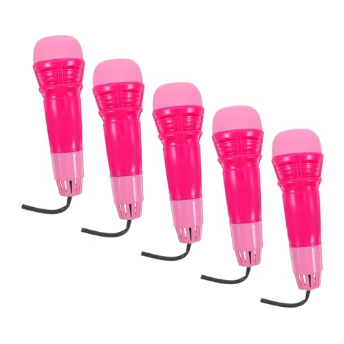 minkissy 5 Stück Teiliges Echo Mikrofon Batteriefrei Natürliche Klangverstärkung Farbenfrohes Sicheres Lernspielzeug für Jungen und Mädchen für Karaoke und Gesangsspiele Zufällige Farbe von minkissy