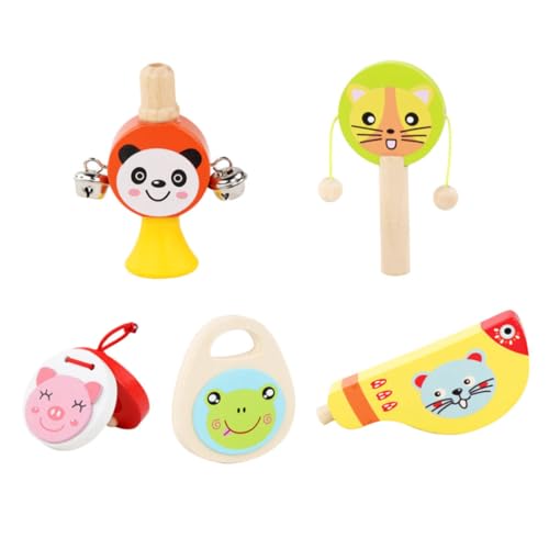 minkissy 5 Stück Teiliges Holz Instrumente Lustige Schlagzeugspielzeuge Pädagogisches Musikinstrument für Motorischer Fähigkeiten und Rhythmusgefühl minkissy 5 Stück Teiliges Holz Instrumente Lustige Schlagzeugspielzeuge Pädagogisches Musikinstrument für Motorischer Fähigkeiten und Rhythmusgefühl von minkissy