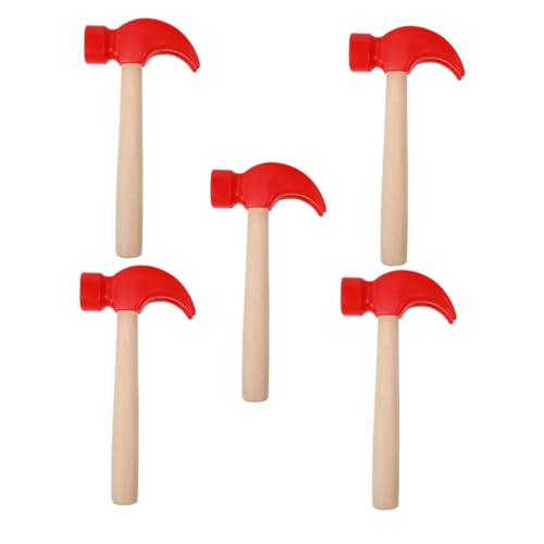 minkissy 5 Stück Teiliges Holzspielzeug mit Klauenhämmern für Kleinkinder Realistische Simulation Kleine Handliche Werkzeuge Feinmotorik und Frühen Lernentwicklung Rot minkissy 5 Stück Teiliges Holzspielzeug mit Klauenhämmern für Kleinkinder Realistische Simulation Kleine Handliche Werkzeuge Feinmotorik und Frühen Lernentwicklung Rot von minkissy