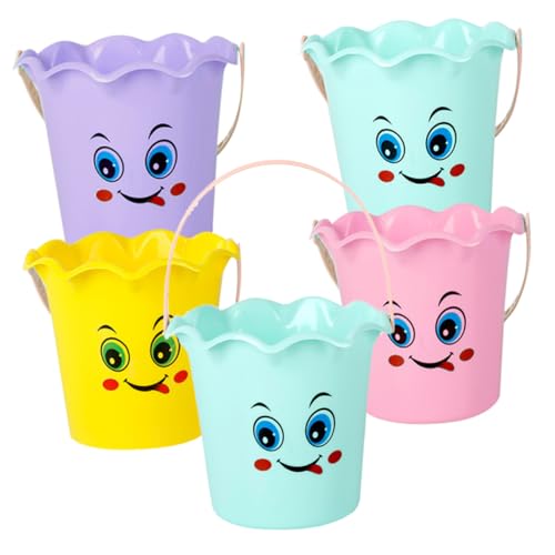 minkissy 5 Stück Teiliges Kleines Tragbares Sand und Wassereimer aus Robustem Kunststoff Vielseitig für Strandspielzeug Gartenaktivitäten und Sommerliche Outdoor Spiele Zufällige Farbe minkissy 5 Stück Teiliges Kleines Tragbares Sand und Wassereimer aus Robustem Kunststoff Vielseitig für Strandspielzeug Gartenaktivitäten und Sommerliche Outdoor Spiele Zufällige Farbe von minkissy