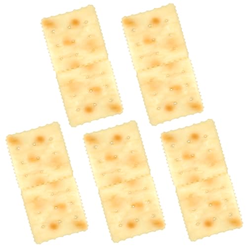 minkissy 5 Stück Teiliges Künstliche Realistische Kekse Dekomodelle Langlebig und Detailgetreu als Fotorequisiten für Party und Wohnraumgestaltung von minkissy