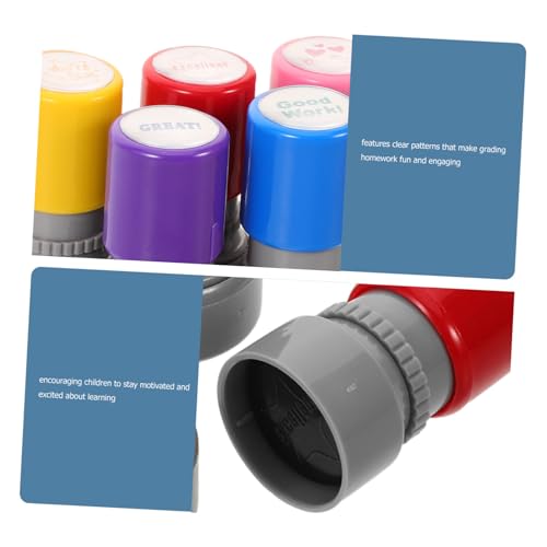 minkissy 5 Stück Teiliges Lehrer Stempel Bunte Motivationsstempel für Bewertung Klassenraum Geeignet für Lehrer und Eltern zur Lernförderung minkissy 5 Stück Teiliges Lehrer Stempel Bunte Motivationsstempel für Bewertung Klassenraum Geeignet für Lehrer und Eltern zur Lernförderung von minkissy