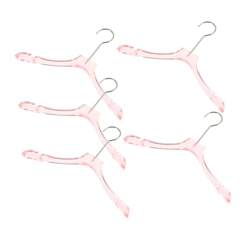 minkissy 5 Stück Teiliges Mini Kleiderbügel für Puppen Metall Kleiderbügel für Puppenoutfits Praktische Aufbewahrungslösung für Puppenkleidung Zubehör für Puppenhaus von minkissy