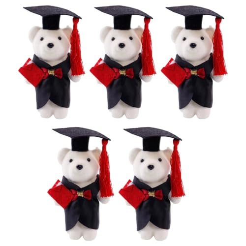 minkissy 5 Stück Teiliges Mini Plüschbären Niedliche Abschlussbären für Blumensträuße DIY Dekorationen zur Graduierung für Fotos und Feiern minkissy 5 Stück Teiliges Mini Plüschbären Niedliche Abschlussbären für Blumensträuße DIY Dekorationen zur Graduierung für Fotos und Feiern von minkissy
