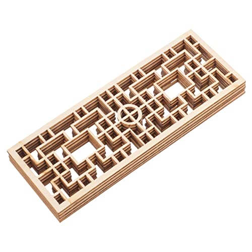 minkissy 5 Stück Teiliges Miniatur Chinesischer Holzbildschirm Modell Handgefertigt Dekorativer Miniatur Bildschirm für Puppenhaus Geeignet für Kinderzimmer und Sandtisch Dekoration von minkissy