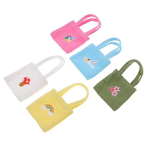 minkissy 5 Stück Teiliges Miniatur Puppentaschen aus Canvas Bunte Kleine Schultertaschen für Puppenhaus Zubehör Vielseitige Mini Handtaschen für Puppen Accessoires minkissy 5 Stück Teiliges Miniatur Puppentaschen aus Canvas Bunte Kleine Schultertaschen für Puppenhaus Zubehör Vielseitige Mini Handtaschen für Puppen Accessoires von minkissy