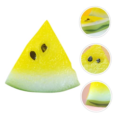 minkissy 5 Stück Teiliges Miniatur Resin Wassermelonen Scheiben Detailreich Handgefertigt Lebensechte Mini Deko für Puppenhaus DIY Basteln Farbenfrohe Tischdekoration von minkissy