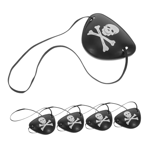 minkissy 5 Stück Teiliges Piraten Augenklappe Schwarz Leichtes Design für Halloween Karneval Festival Party Cosplay Piratenkostüm Zubehör Kreative Maskerade Verkleidung minkissy 5 Stück Teiliges Piraten Augenklappe Schwarz Leichtes Design für Halloween Karneval Festival Party Cosplay Piratenkostüm Zubehör Kreative Maskerade Verkleidung von minkissy