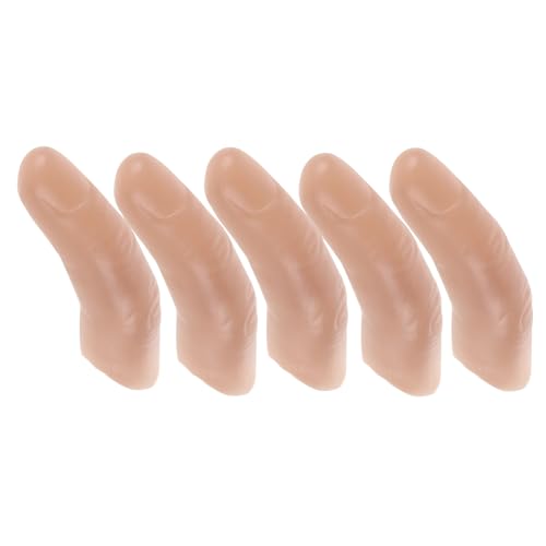 minkissy 5 Stück Teiliges Set Realistische Fake Finger aus Vinyl Magische Bühnenrequisiten für Zauberer Vielseitig Einsetzbar für Theater Rollenspiele und Cosplay Detailgetreu und von minkissy