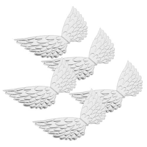 minkissy 5 Stück Teiliges Silbernes Einhornflügel Flügel Designs Leichtes Party und Accessoire für Halloween Weihnachten Cosplay und Festliche Kostümauftritte von minkissy