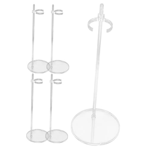 minkissy 5 Stück Teiliges Transparentes Verstellbares Puppenständer Stabiler Displayhalter für Actionfiguren und Handgefertigte Modelle für Sammler und Präsentation zu Hause Geschäft von minkissy
