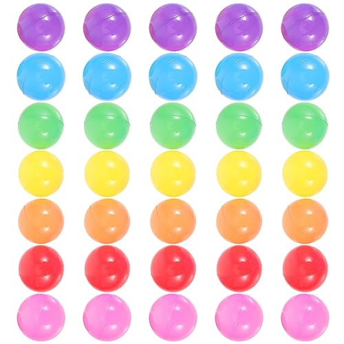 minkissy 50 Stück Bunte Kunststoffbälle für Ocean Balls für Spielhäuser Pools und Badespaß Durchmesser Leicht und Sicher für Kleinkinder von minkissy