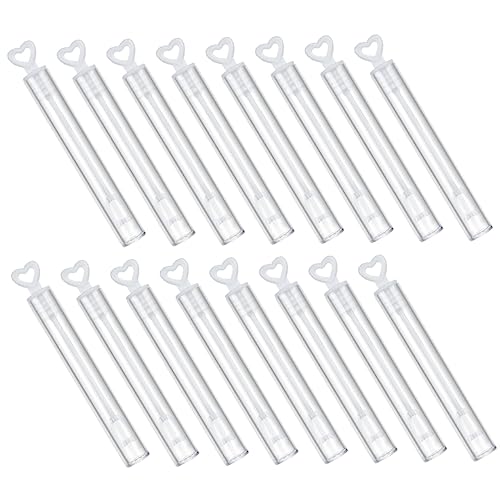 minkissy 50 Stück DIY Seifenblasen Stäbe Leere Flaschen für Kreative Bubble Wand Container für Hochzeiten und Kinderpartys von minkissy
