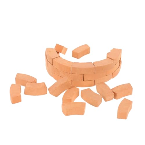 minkissy 50 Stück Mini Bricks aus Robustem Realistische Miniatur Bausteine für DIY Hausbau Langlebig und Wiederverwendbar Fördert Feinmotorik und für Bastelprojekte von minkissy