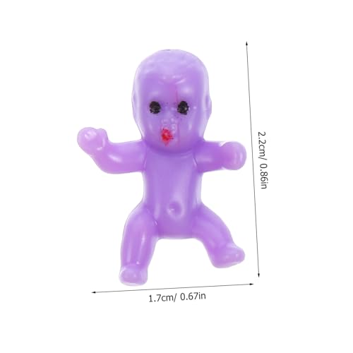 minkissy 50 Stück Mini Figuren aus Kunststoff Kleine Lebensechte Puppen Robustes Material für Shower Partydeko Babyspiel und Überraschungsspiele von minkissy