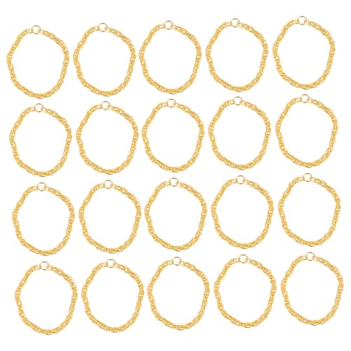 minkissy 50 Stück Mini Puppenketten aus Langlebiger Legierung Goldfarbene Leichte Schmuckketten für Puppenmode Vielseitige Dekoration für Puppenkleidung Komfortabel und Stilvoll von minkissy