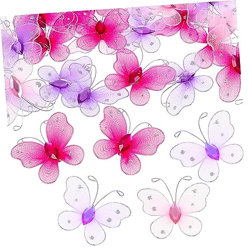 minkissy 50 Stück Schmetterlings Dekorationen Nylon Schmetterlinge für DIY Kleidung Vielseitige Farbvariationen für Hochzeiten Partys und Bastelprojekte minkissy 50 Stück Schmetterlings Dekorationen Nylon Schmetterlinge für DIY Kleidung Vielseitige Farbvariationen für Hochzeiten Partys und Bastelprojekte von minkissy
