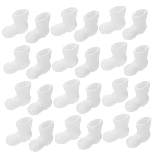 minkissy 50 Stück Teiliges Bunte Mini Puppenschuhe aus Kunststoff Kleine Bastel Schuhmodelle Glatte Kanten Sicher für Puppendeko DIY Kostüme Puppenhaus und Spielzeugzubehör von minkissy