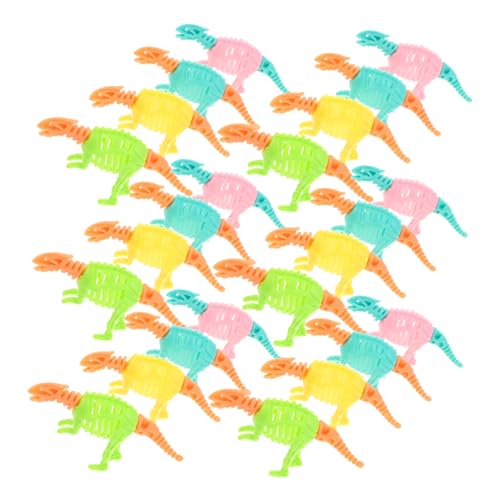 minkissy 50 Stück Teiliges DIY Dinosaurier Skelett Buntes Dinosaurier Konstruktionsspielzeug für Fördert Feinmotorik Problemlösung und Fantasievolles Geeignet für Jungen und Mädchen von minkissy