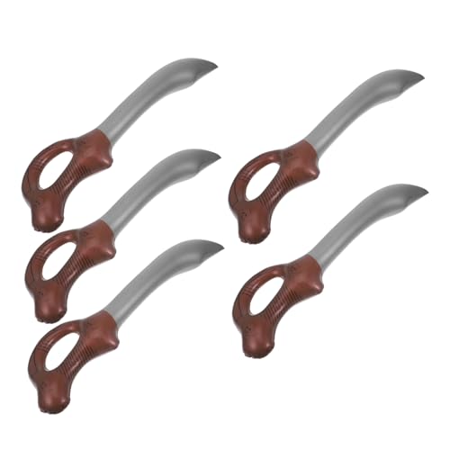 minkissy 5Stücke Aufblasbare Piratenschwerter für Halloween Piratenpartys Cosplay und Bühnenauftritte Ergonomisches Design für von minkissy