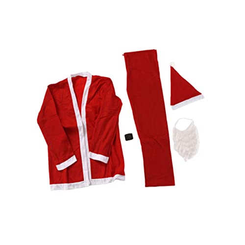 minkissy 5Stücke Weihnachtsmann Kostüm Für Erwachsene Teiliges Outfit Mit Oberteil Hose Gürtel Hut Für Weihnachten Cosplay Events Festlichkeiten minkissy 5Stücke Weihnachtsmann Kostüm Für Erwachsene Teiliges Outfit Mit Oberteil Hose Gürtel Hut Für Weihnachten Cosplay Events Festlichkeiten von minkissy