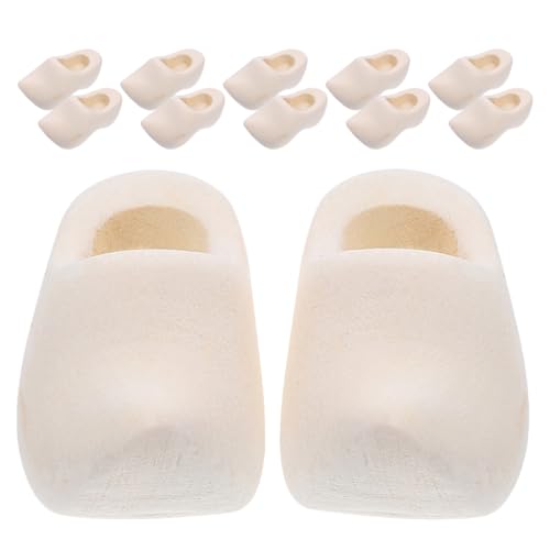 minkissy 6 Paare Miniatur Holzschuhe Niederländische Unbemalte Holzclogs für Puppenhaus DIY Bastelprojekte Miniatur Dekoration Zubehör minkissy 6 Paare Miniatur Holzschuhe Niederländische Unbemalte Holzclogs für Puppenhaus DIY Bastelprojekte Miniatur Dekoration Zubehör von minkissy