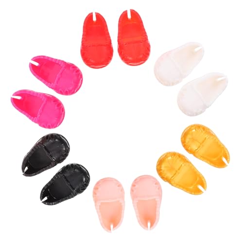 minkissy 6 Paare Puppenschuhe Mini Puppe Flache Schuhe für Puppenhaus Mädchen minkissy 6 Paare Puppenschuhe Mini Puppe Flache Schuhe für Puppenhaus Mädchen von minkissy