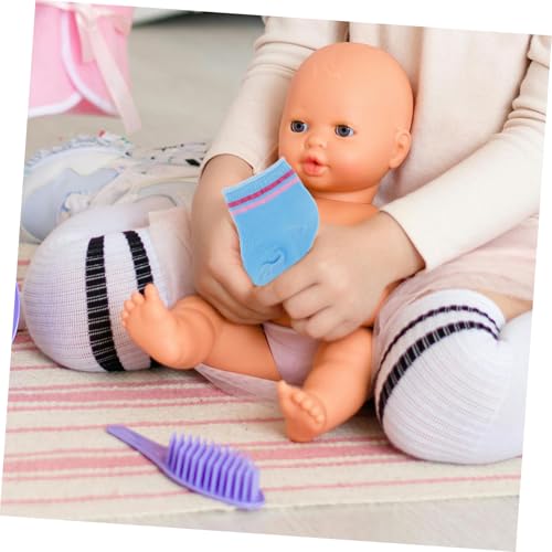 minkissy 6 Paare Puppensocken Bunte Stricksocken aus Baumwolle für Puppenoutfits Puppenzubehör für Mädchen für Puppenhäuser von minkissy
