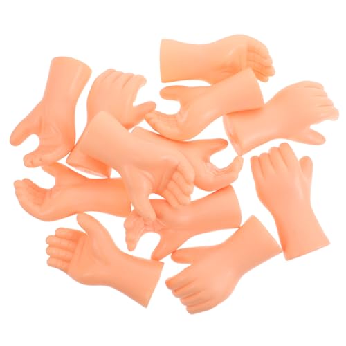 minkissy 6 Paare Realistische Puppenhände Ersatzteile mit Verstellbaren Gelenken Detailgetreues Kunststoffmodell für DIY Puppenbau Kreative Hand Alternativen für Bastelprojekte von minkissy