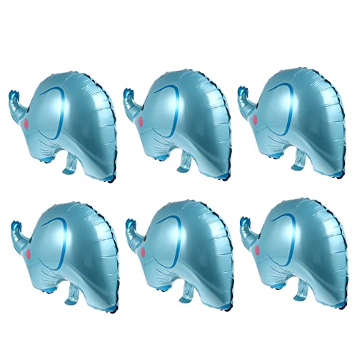 minkissy 6 Stücke Elefant Folienballons Helium Ballons für Babyparty Deko Partyzubehör Geburtstagsballons Blau mit Abnehmbarer Schnur minkissy 6 Stücke Elefant Folienballons Helium Ballons für Babyparty Deko Partyzubehör Geburtstagsballons Blau mit Abnehmbarer Schnur von minkissy