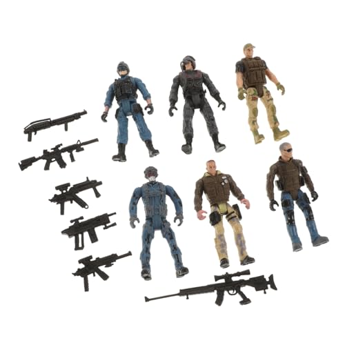 minkissy 6 Stück Bewegliche Mini Soldaten Spielset Teiligem Special Force Actionfiguren Realistische Militärmodelle mit Gelenken Kompakt und Vielseitig für Sammler als Party von minkissy